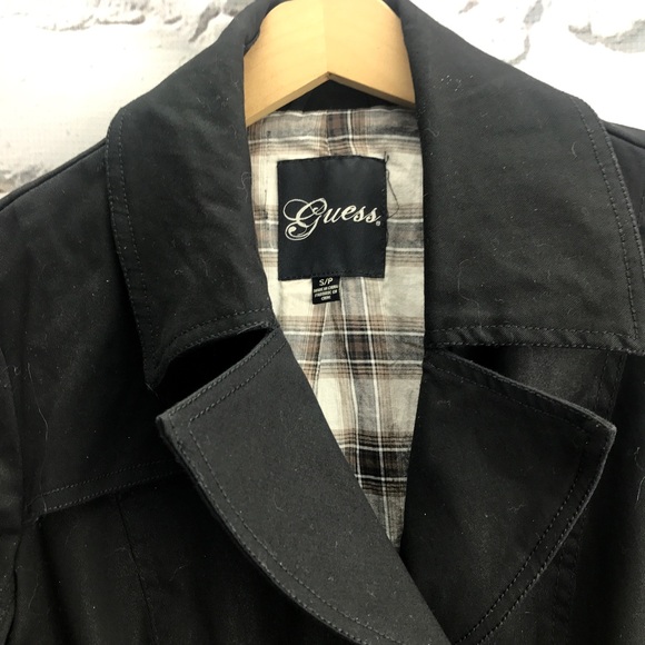 💕SALE💕Black Guess Peacoat Jacket - Picture 3 of 8